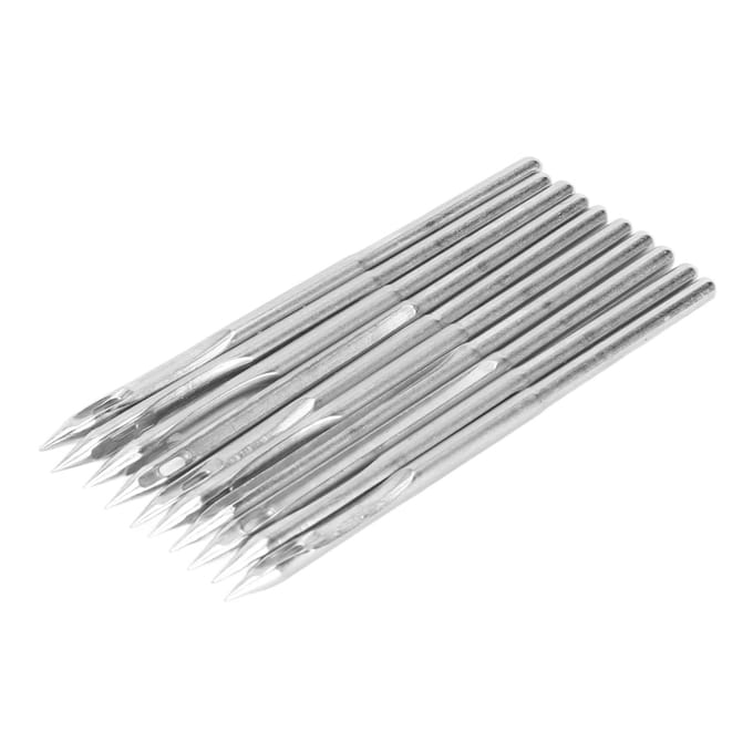 Ensemble d'aiguilles pour Machine à coudre, 10 pièces, en acier Durable, sans bavure, pour Machine à broder, GK9 Home, 5cm 9-9 EGP*2 white