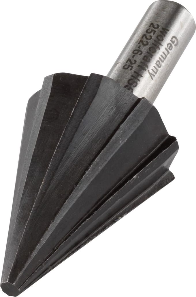 wolfcraft - Gatenfrees HSS, Ø 6–25 mm, ronde schacht - 2522000