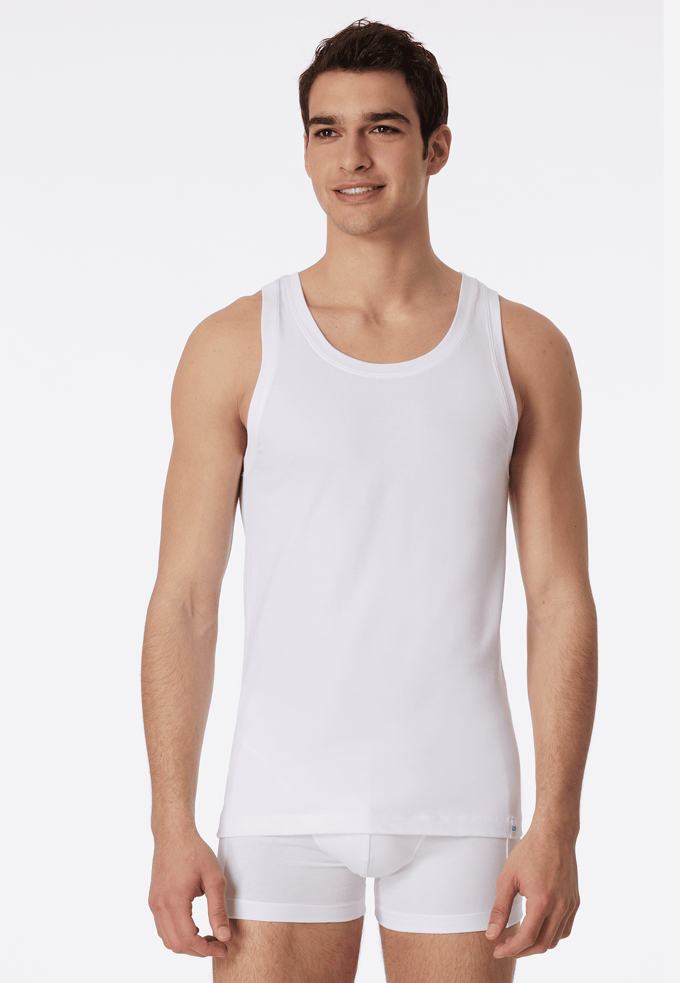 Schiesser Long Life Cotton Heren Onderhemd - Wit - Maat M