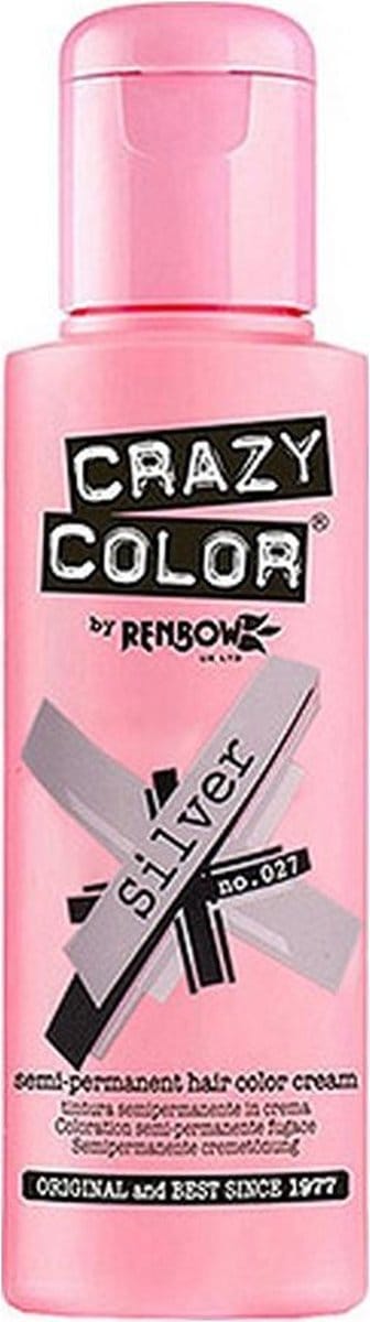 Permanente Kleur Silver Crazy Color Nº 027 (100 ml)