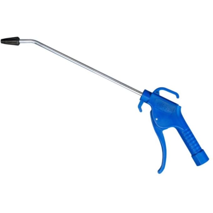Blaaspistool aluminium | 25 cm blaastuit | 1/4 binnendraad | Met insteeknippels