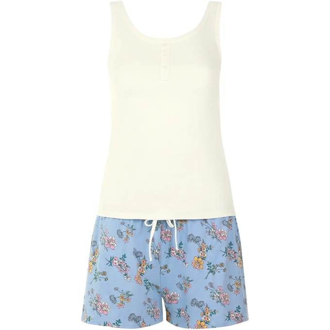 Dames pyjamashort met hemdtop Lisca Posh