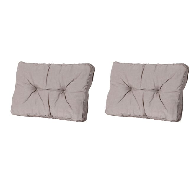 Madison - Florance Zitkussen Panama taupe - Ca. 43x60 cm - Set van 2