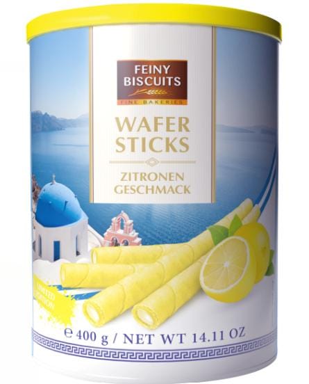 Feine Biscuits Rouleaux Gaufrette Citron 400 g