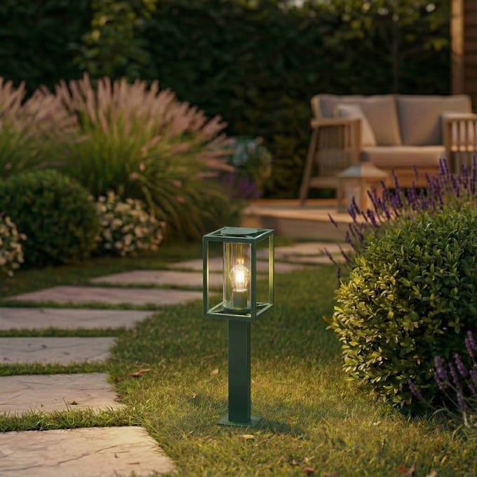 Lucande tuinpadverlichting Ferda, 60 cm, groen, IP44