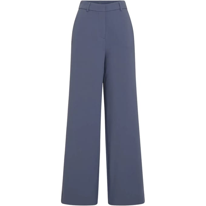 MSCH Copenhagen Mschmacy Michelle Hw Wide Pants Regular Broeken Dames - Blauw - Maat XL