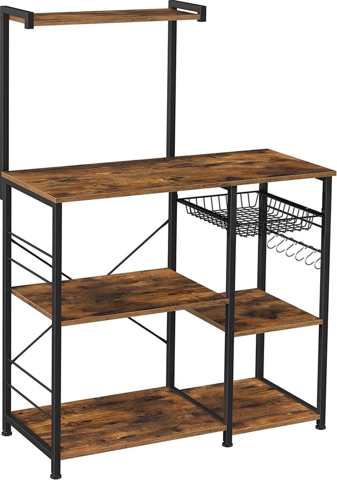 Parya Home - Keukenkast - Keukenrek - Industrieel - Hout - Bruin
