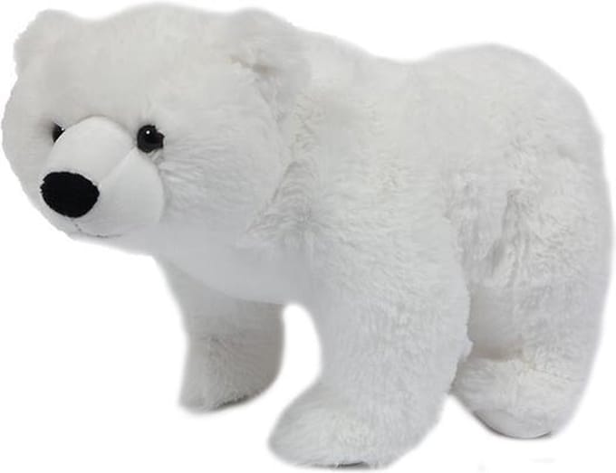 Pia Soft Toys - Pluche knuffeldier - IJsbeer staand 30 cm