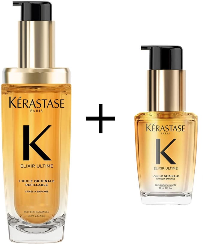 Kérastase - Elixir Ultime L'Huile Originale Refillable Hair Oil 75 ml + 30 ml - Set