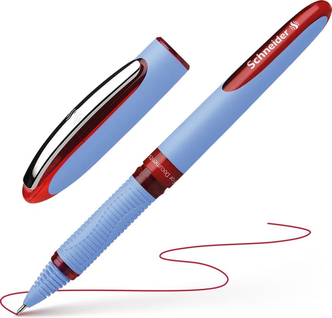 Schneider rollerball - One Hybrid N - naaldpunt - 0,3mm - rood - S-183402