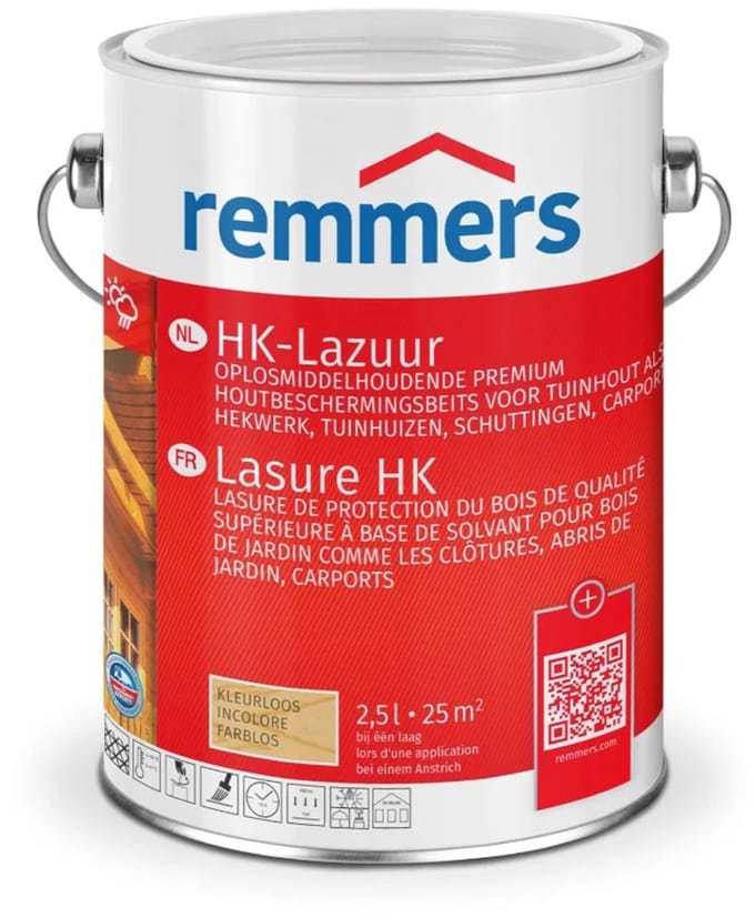 Remmers HK-Lazuur 3in1 - Kleurloos - 2.5 liter