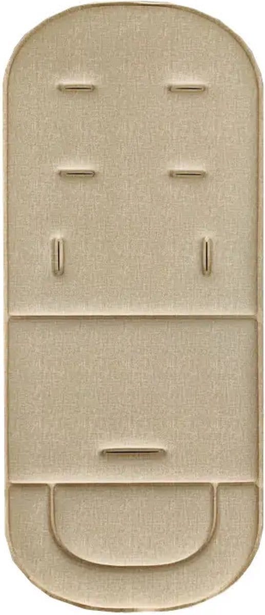 Dun Universeel Buggy Inlegkussen – Buggy Inlegger - Beige/Zand – 33x80x1 cm – Kinderwagen Accessoire