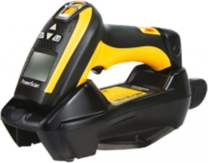 Datalogic PM9100, 1D, multi-IF, disp., RB, zwart, geel