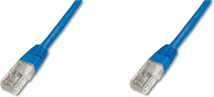 Digitus Cat5e, 0.5m 0.5m Cat5e U/UTP (UTP) netwerkkabel - Blauw