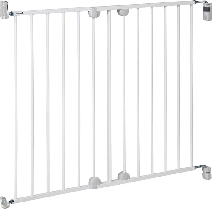 Safety 1st Wall Fix Uitschuifbaar Traphekje – 62-102 cm – Schroefmontage op muur – Zonder drempel – Metaal Wit