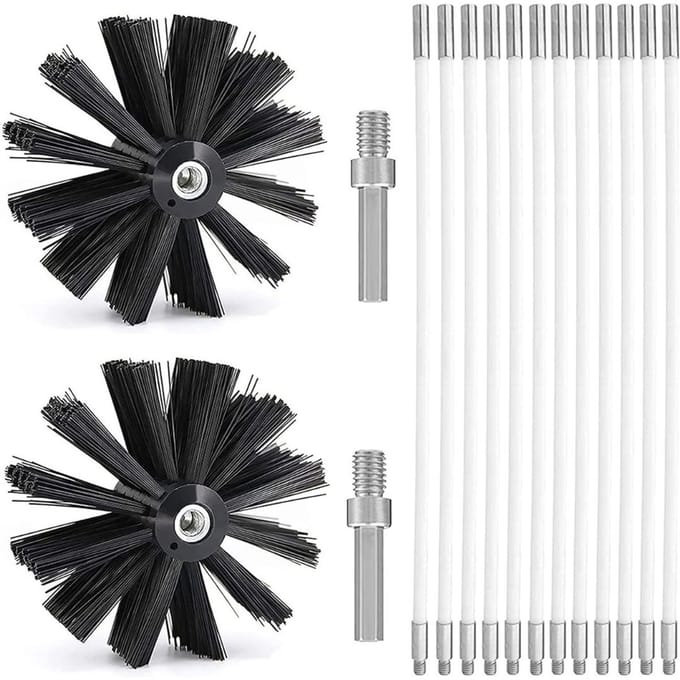 CLGP® Schoorsteenveegset - Schoorsteenveger - Schoorsteenborstel 150mm