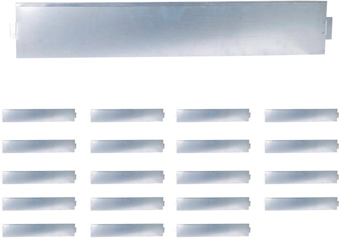 Borderrand - set van 20 - 18 x 100 cm - flexibel - staal