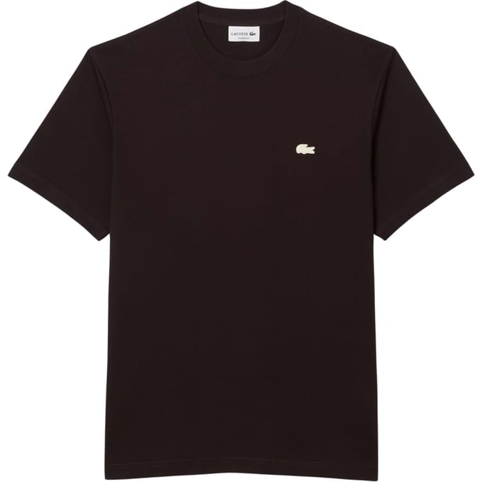 Lacoste 1ht1 Men's Tee-shirt T-shirts Donkerbruin Th0537-61