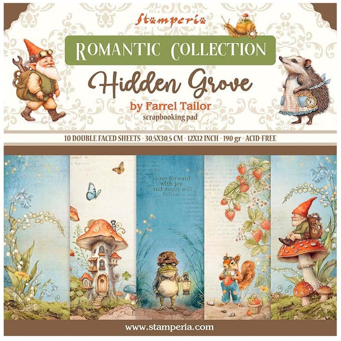 Scrapbook blok "Hidden Grove"