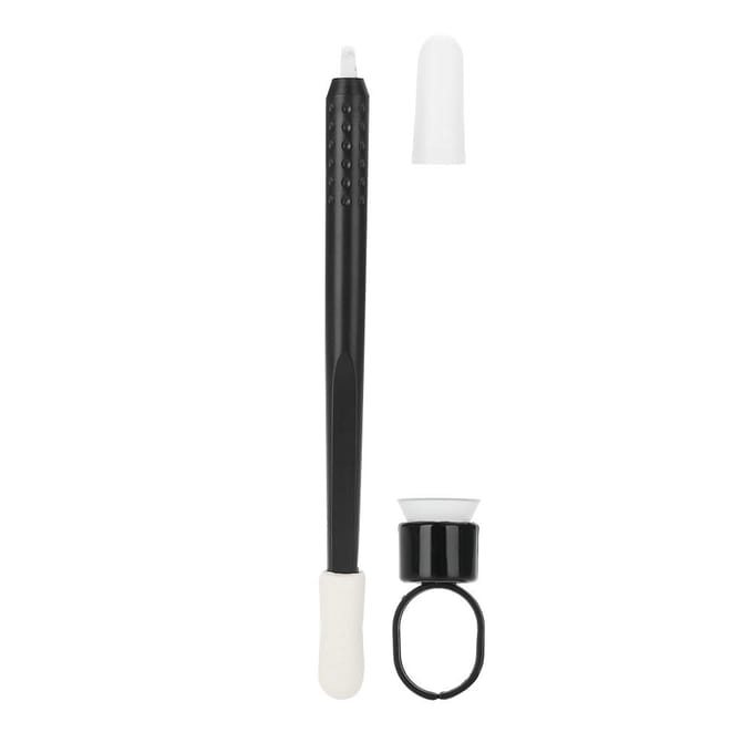 Stylo de Microblading jetable, crayon à sourcils manuel, stylo de broderie Semi-Permanent 18U black