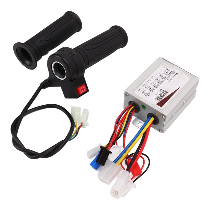 E-bike Controller 12V 500W Gevoelige Kleur Kop DC Motor Geborstelde Controller Drie Snelheden Gasklepel black