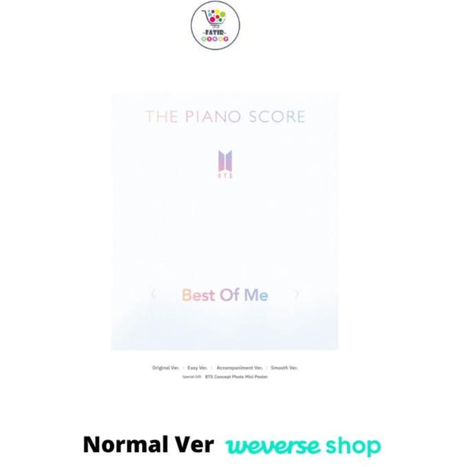 DE PIANOPARTITUUR BTS Best Of Me Normal Ver white