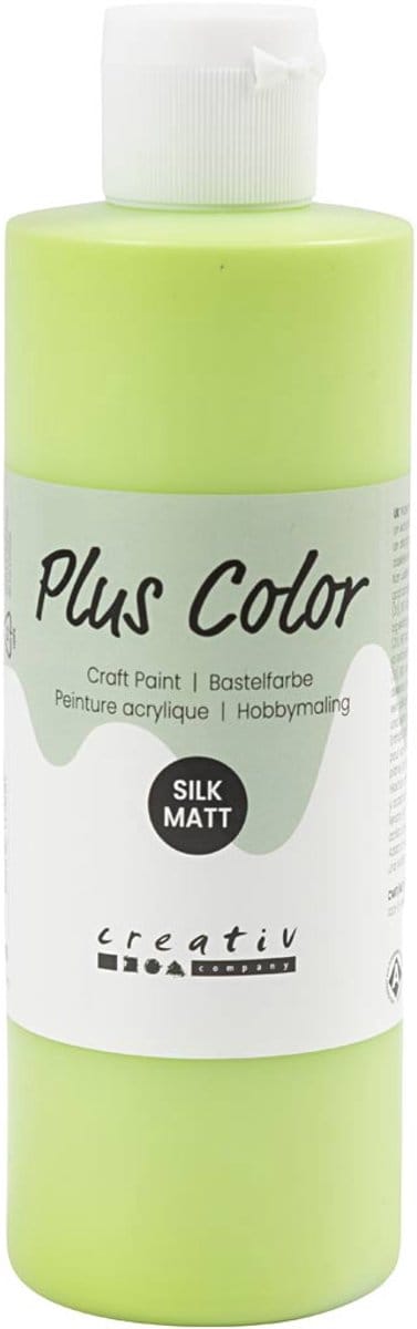 Plus Color Acrylverf, lime groen, 250 ml/ 1 fles