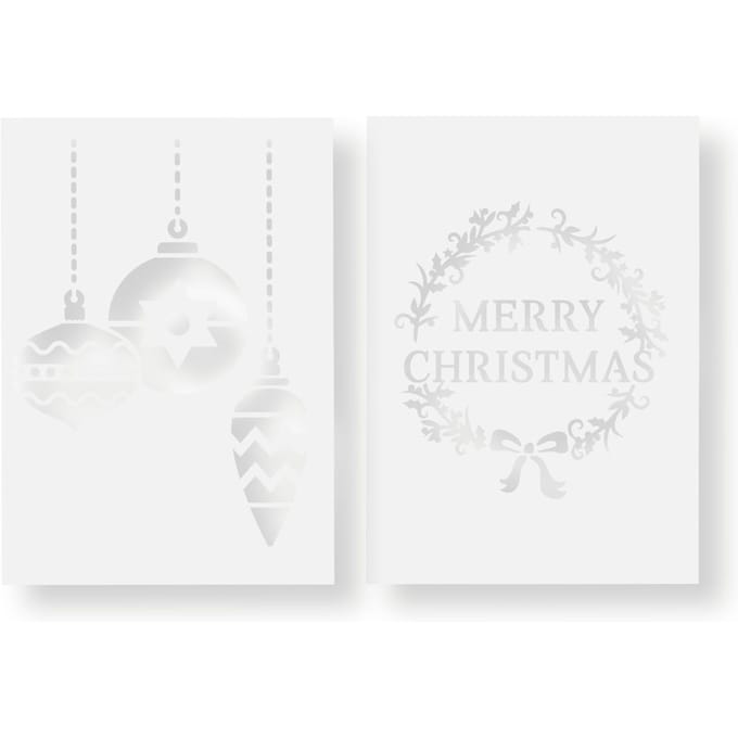 Sjabloon set, 2-delig - Merry Christmas