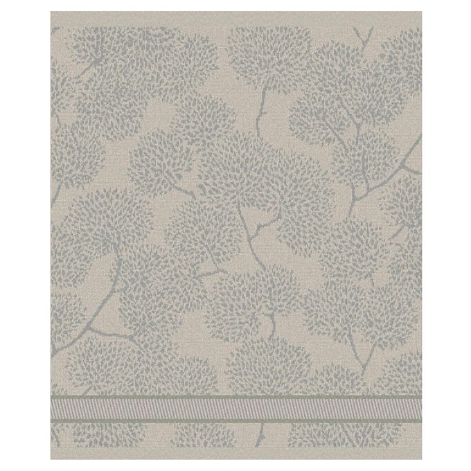 DDDDD Trees Keukendoek - Set van 6 - Katoen - Bomenprint - 50x55 cm - Badstof - Taupe