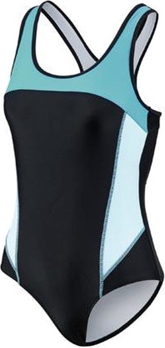 Beco Badpak Dames Polyamide/elastaan Zwart/blauw Maat 36