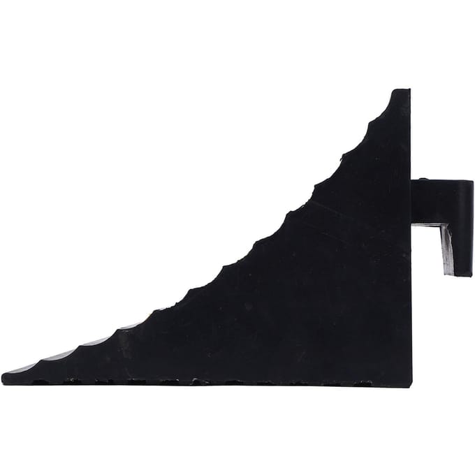 Cale de roue en caoutchouc robuste 9,8 X 6,3 X 7,5 po Résistante aux intempéries Sécurité accrue Portable Bloc de pneu white