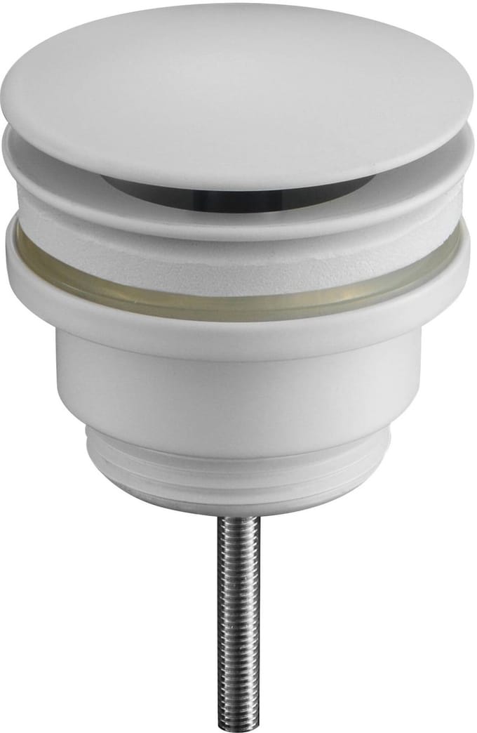 Ben Fixed niet-afsluitbare wastafelplug mat wit