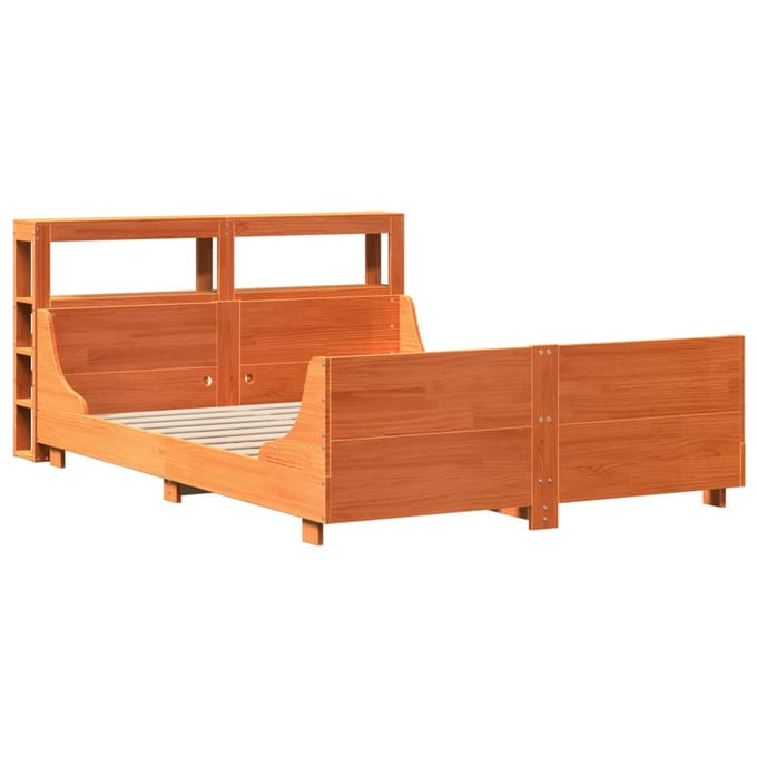 vidaXL - Bedframe - zonder - matras - massief - grenenhout - wasbruin - 160x200 - cm
