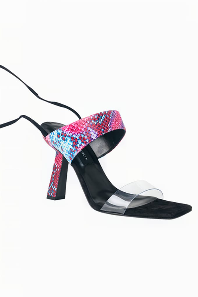 Marcell von Berlin Python-embossed Lace-up Sandals Red Snake Taglia: 38 | Infradito Outlet | Donna | Rosso