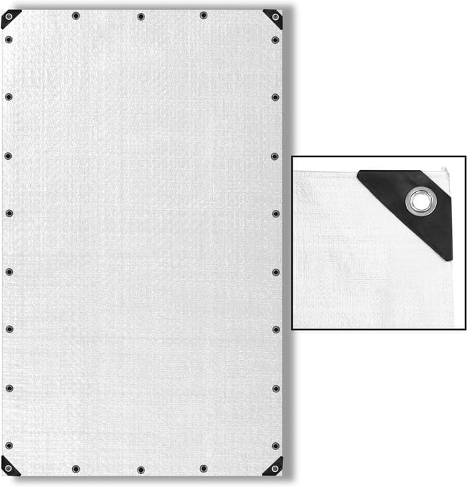 Beschermzeil Polyethyleen 90g/m² 180g/m² 260g/m² - Waterdicht Tarpaulin 3x5m