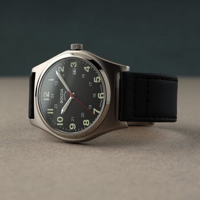 Boccia Titanium 3674-01 Heren Horloge