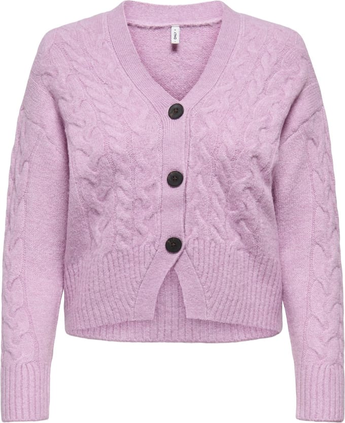 ONLY - ONLRIO LIFE LS CABLE CARDIGAN KNT - Dames - Cardigans