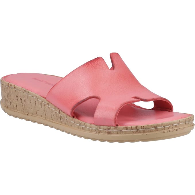 Hush Puppies Eloise Leren Dames Koraal Sandalen