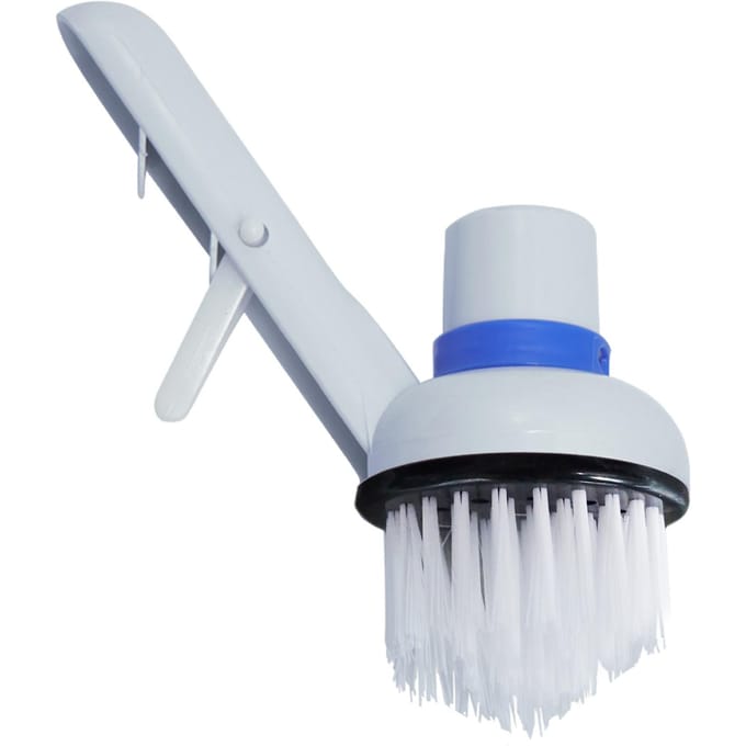 Brosse de nettoyage de mousse d'algues d'aquarium, brosse de marche d'angle de piscine, puissance de récurage robuste blanc