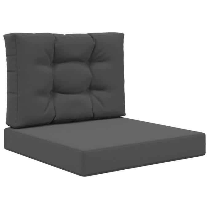 vidaXL - Buitenbankkussen - Polyester - Antraciet - 60 - x - 60 - cm