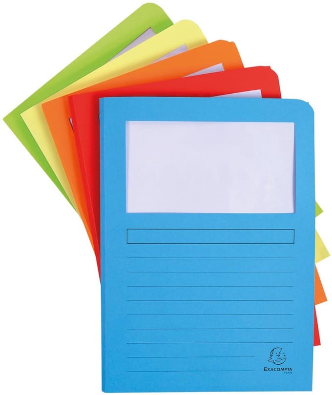 Subfolder Exacompta Super Doorzichtig raam A4 (50 Stuks)