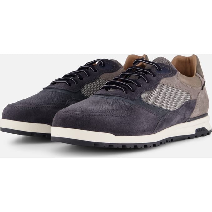 Van Lier Van Lier Sneakers blauw Suede