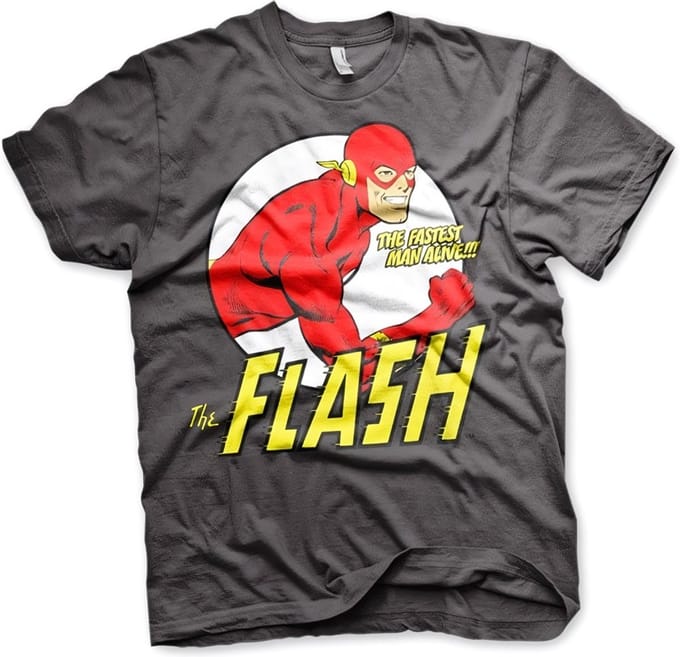 DC Comics The Flash Heren Tshirt -2XL- Fastest Man Alive Grijs