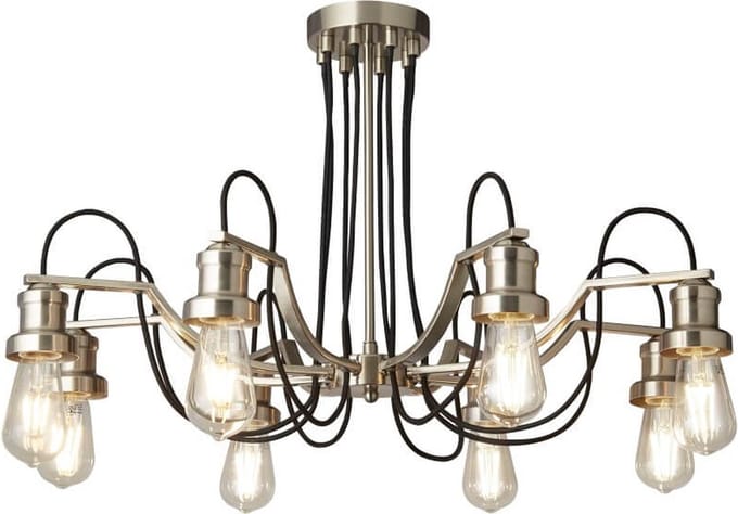 Searchlight OLIVIA Kroonluchter 8 Lichts Zilver