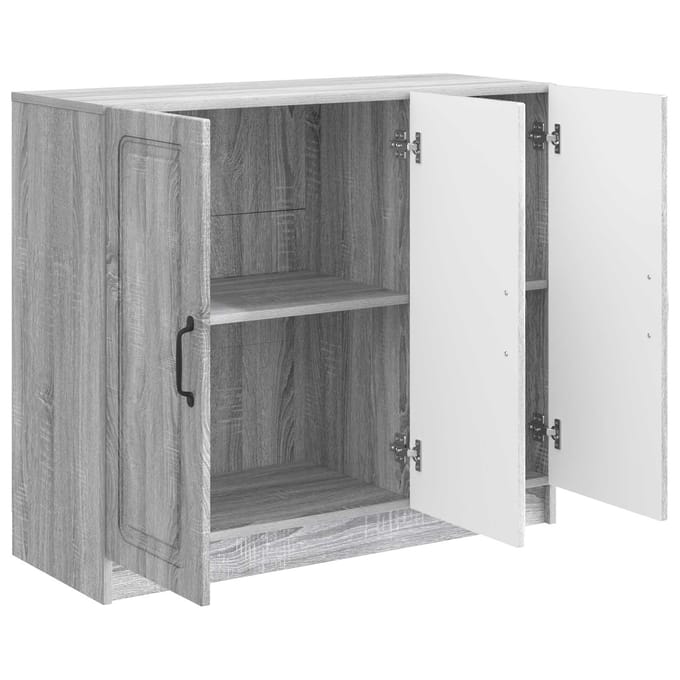 vidaXL - Dressoir - Grijs - sonoma - 89 - x - 34,5 - x - 77 - cm - Bewerkt - hout