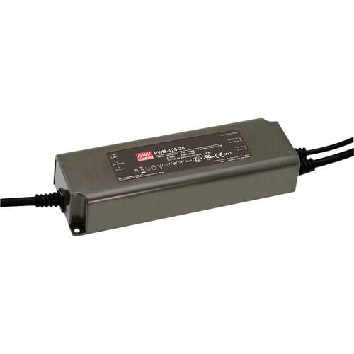 MEAN WELL PWM-120-24 LED-driver, LED-transformator Constante spanning, Constante stroomsterkte 120 W 5 A 24 V/DC Dimbaar, PFC-schakeling,