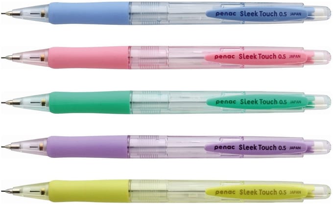 Penac Sleek touch - Vulpotlood - Mechanical Pencil - 0.5 mm - 5 pack