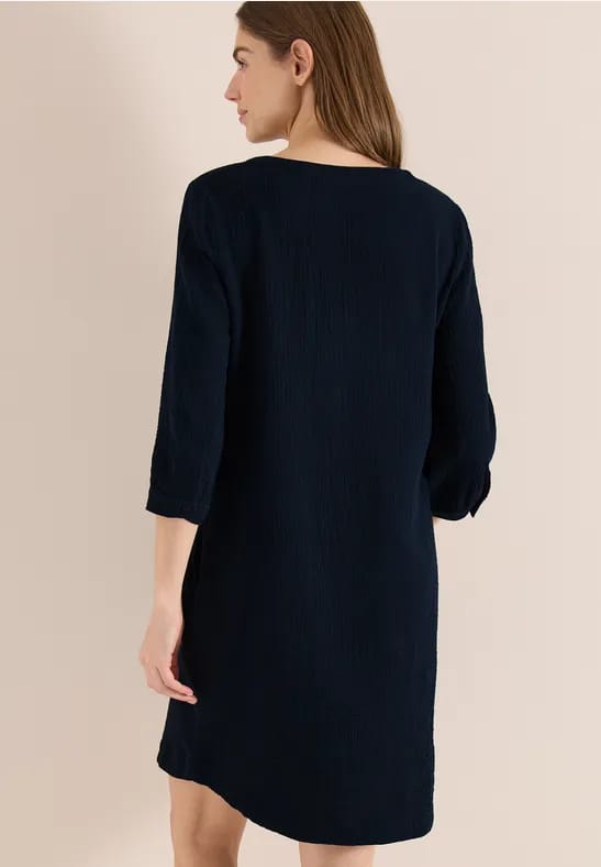 Knielange jurk van mousseline