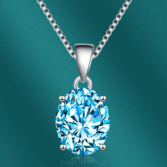 POMOiii ovale hanger ketting meerdere kleuren mode bruiloft verlovingssieraden