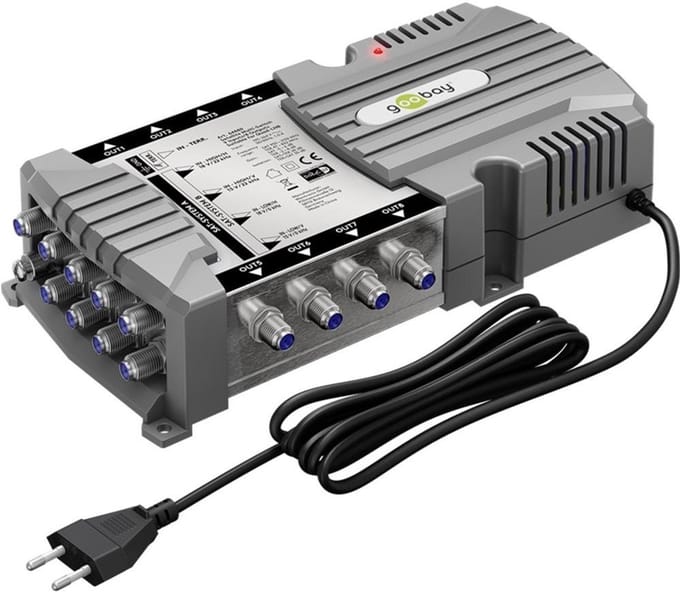 Goobay satelliet multiswitch | 9 ingangen / 8 uitgangen